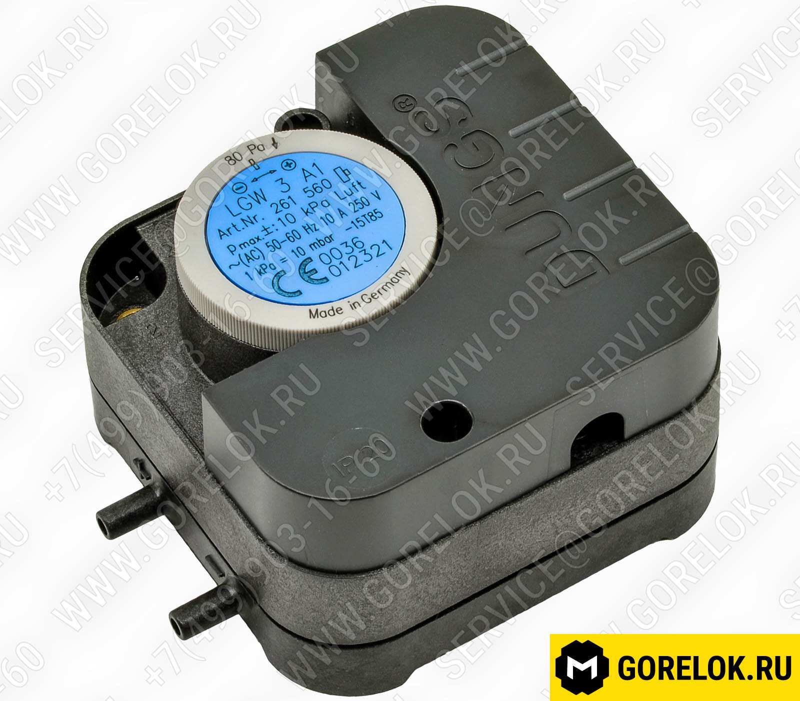 LGW 3 A1 : 31490, 65323026 Реле давления воздуха DUNGS