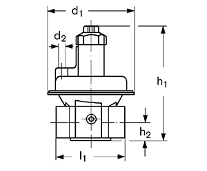 Регулятор давления с резьбовым соединением DIN EN 10226, Rp 3/8 до Rp 2